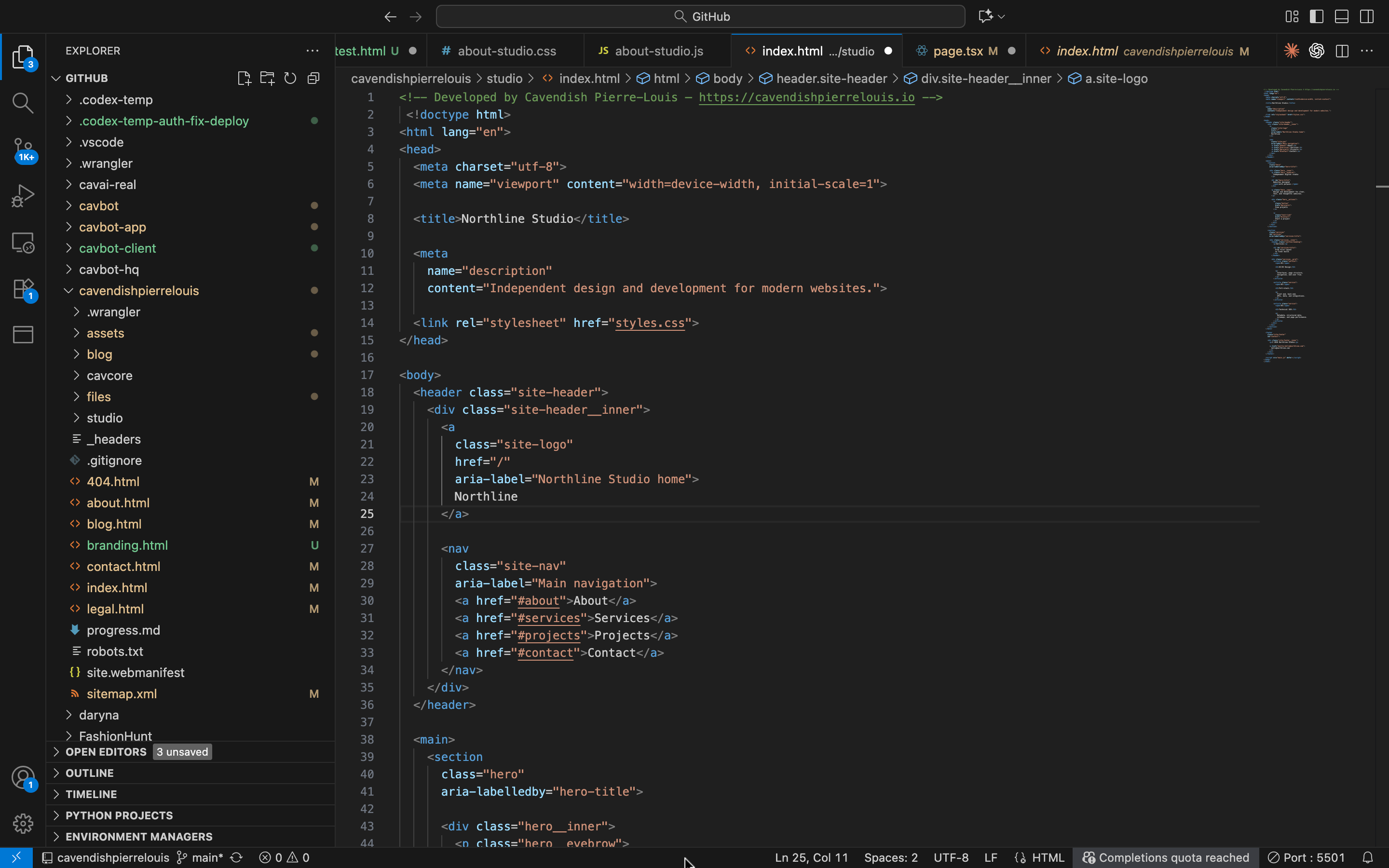 Front-end project placeholder